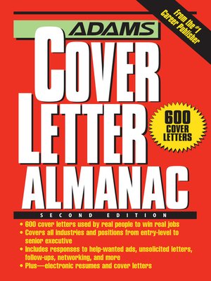 cover image of Adams Cover Letter Almanac